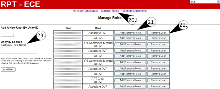 Manage User Roles